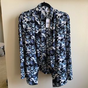 Blue pattern blazer